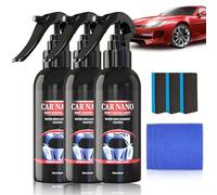 RoserRose Nano Spray, Nano Car Spray da 360 ml, spray per auto Nano antigraffio, High Protection Fast Coated Car Nano Spray, Car Coating Spray con 3 asciugamani, 3 testine spray e 3 spugne (3 pezzi)