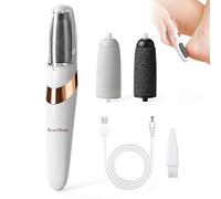 RoserRose Pedicure Elettrica a Casa, Raspa Piedi Elettrica con Luce LED, 2 Lami Interchangeabili e Batteria Ricaricabile, Ottimo Rimuovi Calli Piedi Elettrico, Pedi Piedi Cura per Pelle Secca/Morta