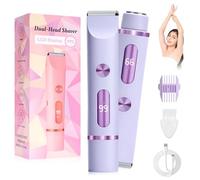 RoserRose Rasoi intimi per donne, Rasoi a doppia testa 2-in-1 per donne, Trimmer per bikini per zona intima con impermeabilità IPX7, Display LCD - Caricamento Type-C