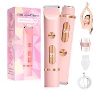 RoserRose Rasoi intimi per donne, Rasoi a doppia testa 2-in-1 per donne, Trimmer per bikini per zona intima con impermeabilità IPX7, Display LCD - Caricamento Type-C