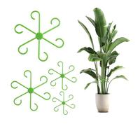 RoserRose Set di Supporti per Piante - 8 Supporti per Piante Perenni, Fiori, Rose, Pomodori - Aiuto per Piante Rampicanti Monstera - Tutele per Piante da Interno, Piante Perenni e Fiori (4, Verde)