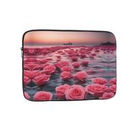 Roses by The Sea, custodia per laptop da 15", adatta per laptop da 15", borsa da trasporto per laptop da lavoro o scuola
