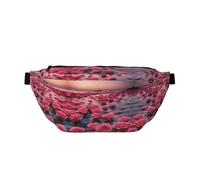 Roses By The Sea - Marsupio a tracolla grande, idea regalo per godersi sport, festival, allenamento, viaggi, corsa, casual, nero, taglia unica, Nero , Taglia unica