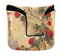 Roses Climbed The Wall Art Putter Head Cover per Mallet Magnetic Snap Putter Headcover per la maggior parte delle marche PU pelle impermeabile