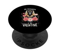 Roses Flowers Valentine's Day Belgian Tervuren PopSockets PopGrip Adesivo