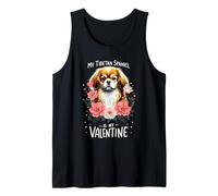 Roses Flowers Valentine's Day Tibetan Spaniel Canotta