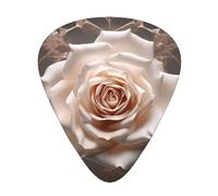 Roses in the Net - Set di 12 plettri per chitarra, sottili, medi e spessi, adatti per chitarra, basso, chitarra elettrica e ukulele