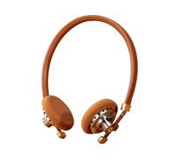 ROSESELSA Cuffie con cavo HiFi Distant Mountain On Ear OOTD Vintage Headset Celebrity Outfit alla moda per Street Snap Live Camera MMCX 3,5 mm (sabbia)