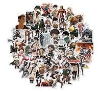 ROSETOR 50PCS Attack on Titan Anime Sticker Vinile Impermeabile Adesivi Giovani Notebook Skateboard Chitarra