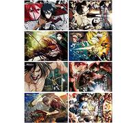 ROSETOR 8 poster di Attack on Titan AOT poster stampe artistiche giapponesi di anime per decorazione da parete per la casa, 29,2 x 41,9 cm (L'attacco dei Titan), STYLE-1