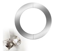 Rosetta per canna fumaria, 120 mm Rosetta di Copertura per Canna Fumaria in Acciaio Inox, Rosetta Copri Foro Muro, Manicotto di Protezione per Tubo da Stufa, Accessorio per Camino