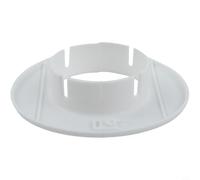 Rosetta per cavi e fori per tubi in PP bianco per aperture a parete o soffitto, adatta da 40 mm a 80 mm, resistente al gelo e alle alte temperature, finitura liscia (60 mm)