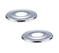 Rosette Piatte per Rubinetto Ø57 mm - Filetto 1/2" | Spessore 2 mm | Finitura Decorativa da Parete | Confezione da 2 Pezzi | NOYON & THIEBAULT