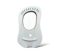 Rosewood Bianco Lira Harp 10 Metallo Cordoncini Con Senza Chiave Tuning E Case