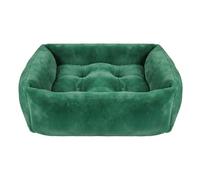 Rosewood Cuccia per cani e gatti in finta pelliccia, verde, taglia M, morbida, comoda, lavabile, resistente, elegante, per animali domestici di piccola e media taglia