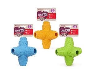 Rosewood Cyber Rubber Lunar Jack Dog Treat Toy, Medium