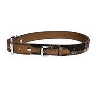 Rosewood - Elegante collare per cane in pelle e tweed, motivo scozzese