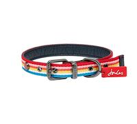 Rosewood Joules - Collare per cani a righe arcobaleno, taglia M