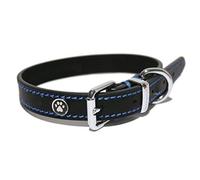 ROSEWOOD Palissandro di Lusso in Pelle Collare di Cane, 22-26 Pollici, Nero