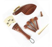 Rosewood Violin Parts With Birdseye Fitting 4/4 Accessories Include Chinrest Tailpiece Endpin Pegs Bridge accessori per violino