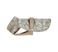 Rosewood x Morris & Co. Acanthus - Cappottino imbottito per cani, taglia M, giacca invernale trapuntata calda di lusso per cani, vestibilità regolabile, stampa elegante, comodo cappotto per cani di