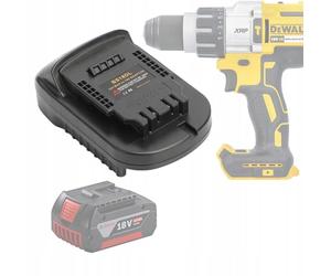 Rosfix Adattatore DW18ML - Compatibile con batterie Bosch da 18 V | Per utensili Dewalt da 18 V | Convertitore di batteria | Solo per il funzionamento del dispositivo