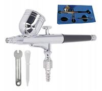 Rosfix Aerografo Professionale 0,2mm - Doppia Azione | Serbatoio 7ml | 1-3,5 Bar