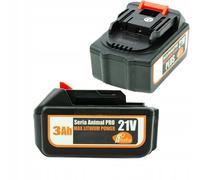 Rosfix Batteria 21V 3Ah MAX Lithium Power - Alta Capacità, Ricarica Rapida, 10 Celle | Compatibile con Rosfix Animal PRO e Makita | Batteria per Utensili Elettrici