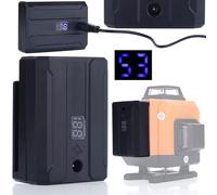 Rosfix Batteria 3500 mAh con Display - 3.7V, 4.2V Max, 5V Ricarica, 7x5x2.8 cm | Compatibile con Livella Laser Rosfix, Hilda, Pracmanu | Ricambio per Livella Laser