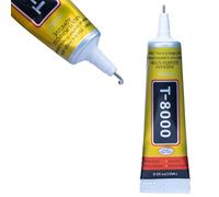 Rosfix Colla Universale T-8000 15ml - Alta Adesione, Flessibile, Precisione con Applicatore | Per Elettronica, Gioielli, Vetro, Plastica, Legno | Colla Multiuso Professionale