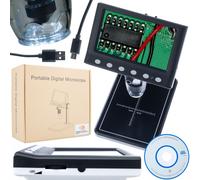 Rosfix Microscopio Digitale DM7-B1 - Schermo 4,3" | 1000X | 8 LED USB