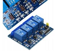 Rosfix Modulo Relè 4 Canali 12V - SPDT con Isolamento Ottico | 10A, 72x50x19 mm | Compatibile Arduino | Per Domotica, Robotica, Sistemi di Allarme | Componente Elettronica