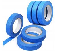 Rosfix Nastro da Mascheratura 40 mm x 50 m - Carta Crescentata Blu, Adesivo Acrilico | Linee Precise, Facile da Rimuovere | Uso Professionale | Accessorio Verniciatura