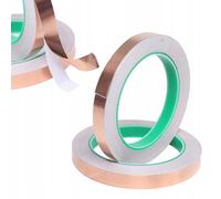 Rosfix Nastro Rame Conduttivo 3mm x 50m - Adesivo Unilaterale, Spessore 0,05mm | Schermatura EMI, Vetrate, Fai-da-te, Giardinaggio | Nastro Tecnico Decorativo