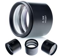 Rosfix Obiettivo 0,3X per Microscopio Stereoscopico | Filetto 48mm | 287mm WD