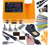 Rosfix Orange Husky OH660 - Saldatore 2 in 1 Hot-Air e 900 m | 660 W, display LED, 3 ugelli | Progetti di saldatura elettronica e plastica | Stazione di saldatura professionale