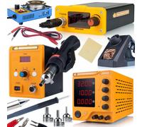 Rosfix Set da officina AmpRush RARES-3210 - Alimentatore da laboratorio 32 V 10 A, saldatore