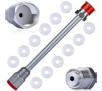 Rosfix Set di lance da pittura da 30 cm, lancia da 30 cm, 10 guarnizioni, 290 bar, compatibile con filettatura da 7/8", accessori per pistole a spruzzo