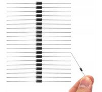 Rosfix Set Diodi Raddrizzatori 1N4007 - 1000V, 1A, DO41 | Alta Resistenza a Sovratensioni | 20 Pezzi | Componenti Elettronici per Circuiti | Diodo di Potenza