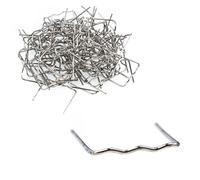 Rosfix Set Graffette Plastica Onda Piccola 0,6mm - 100 Pezzi | Alta Tenuta