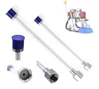 Rosfix Set lancia a spruzzo 75 cm + 100 cm - filettatura 7/8" | resistenza alla compressione 290 bar | per punti difficili da raggiungere | Accessori per spruzzatore di vernice