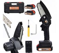 Rosfix Set Motosega a Batteria BPW21V | 21V 800W con Asta Telescopica da 220 cm