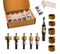 Rosfix Set seghe a tazza HSS titanio 5 pz