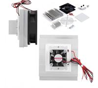 Rosfix Set Raffreddamento Peltier 12715 - Radiatori 120x100 e 60x45 mm, Ventola 92x92 mm 12V, Viti | per Progetti Elettronici, Mini Frigo, DIY | Kit Dissipazione Termica