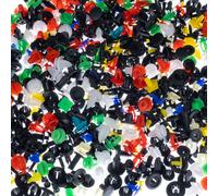 Rosfix Set Rivetti Auto Universali - 1000 Pezzi | Plastica | 1-4cm | Multicolore