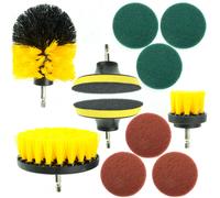 Rosfix Set Spazzole Trapano 12in1 - Pulizia Profonda | Attacco 1/4" | Unive