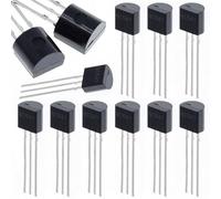Rosfix Set Transistori BC547 NPN - 10 Pezzi | Tipo Bipolare, Facile da Montare | per Arduino, Robotica, Progetti DIY | Componenti Elettronici