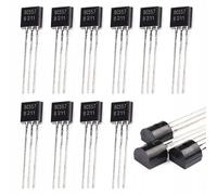 Rosfix Set Transistori PNP BC557 - TO-92, 40V, 100mA, Montaggio THT, EBC | 10 Pezzi | per Arduino, Amplificazione, Commutazione | Componenti Elettronici