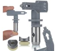 Rosfix Set Ugello Verniciatura Hi-Flow 627 - Getto 30 cm, Foro 0,027" | Per Stucco e Rasanti | Compatibile con Graco, Wagner, Titan | Accessorio per Spruzzatore Airless