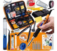 Rosfix SolderMaster 13in1 - Kit di saldatura mega 60W LCD + accessori + tappetin